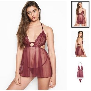 🔥VS Very Sexy Floral Embroidered Baby Doll💘